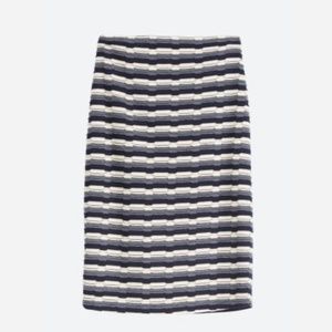 PAPERMOON Taluca Striped Pencil Skirt - Navy